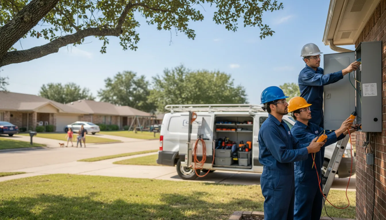 Certified electrician providing emergency electrical services in Harvard, NE